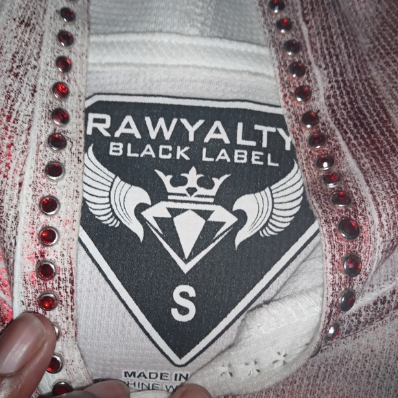 Men's shiny red shirt - Picture 7 of 8